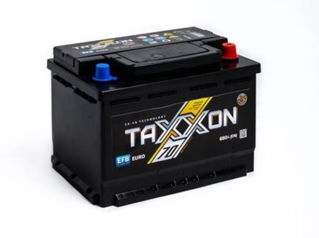 Аккумулятор автомобильный Taxxon EFB  70 А/ч 680 А обр. пол. Евро авто (278x175x190)