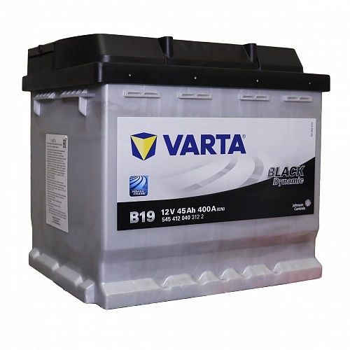 Varta Black 12В 45А/ч 400А обратная полярн. стандартные клеммы B19