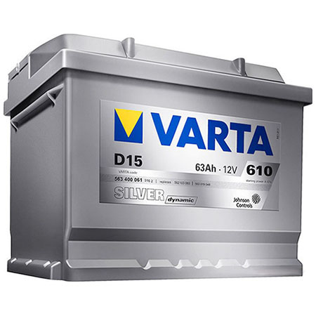 Varta Silver Dynamic 12В 63А/ч 610А обратная полярн. стандартные клеммы D15