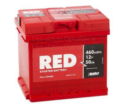 Аккумулятор автомобильный RED 50Ah 460A прям.