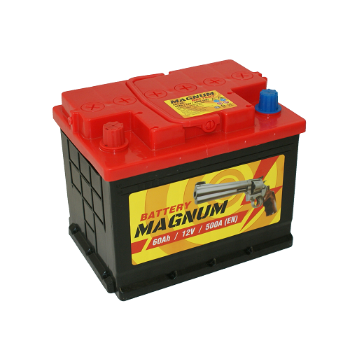 Аккумулятор автомобильный Magnum 60 А/ч 500 A обр. пол. Евро авто (242x175x190)