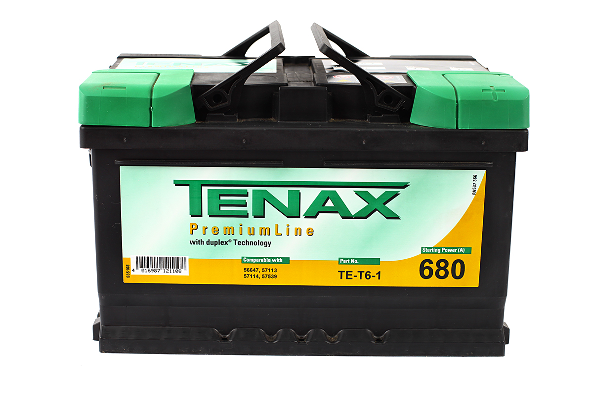 Аккумулятор автомобильный Tenax Premium 72 А/ч 680 А обр. пол. низкий Евро авто (278x175x175) TE-T6-1 E43 E9 E38