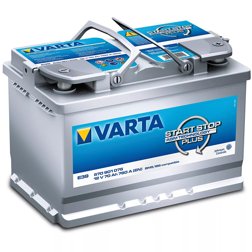 Varta Start-Stop 12В 70А/ч 760А обратная полярн. стандартные клеммы E39