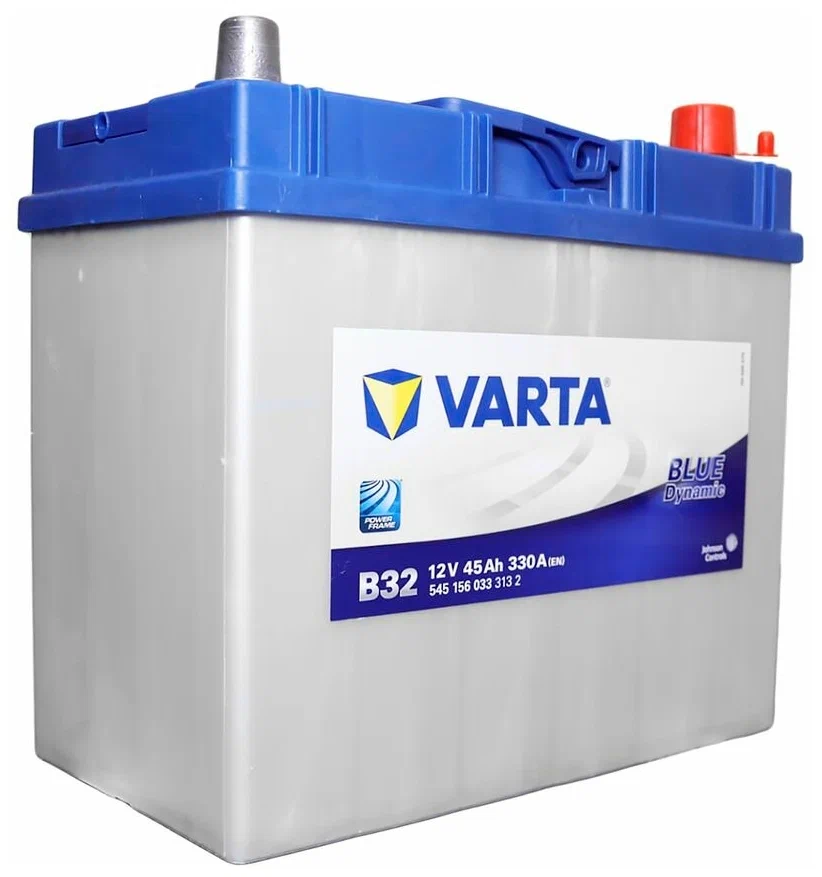 Varta Blue Dynamic 12В 45А/ч 330А обратная полярн. выносные (Азия) клеммы B32