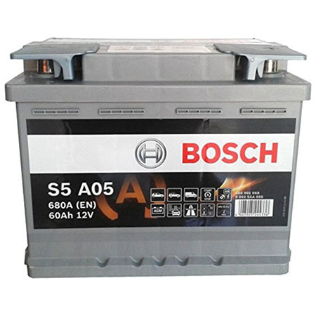 Аккумулятор BOSCH S5 AGM 12V 60Ah 680A 242х175х190 Полярность обратная