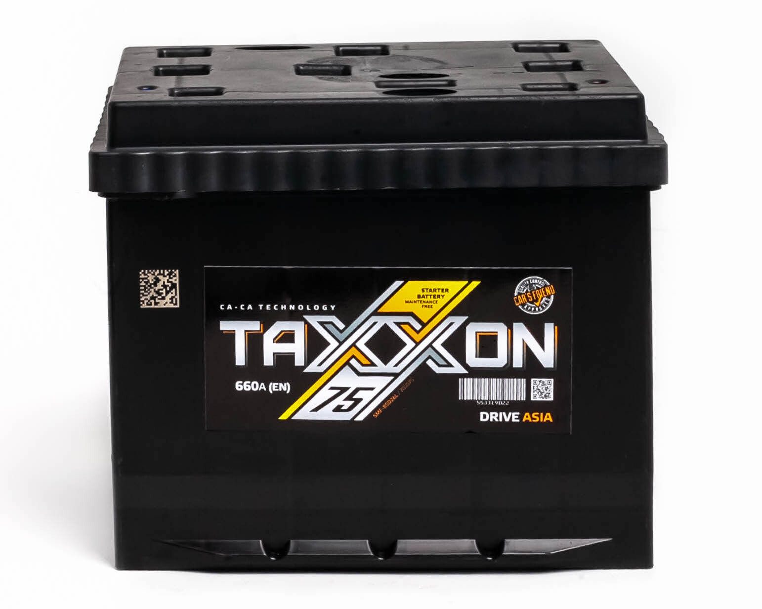 Аккумулятор автомобильный Taxxon Drive Asia 75 А/ч 680 А обр. пол. 85D26L Азия авто (259x175x221) с бортиком