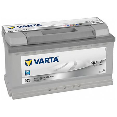 Varta Silver Dynamic 12В 100А/ч 830А обратная полярн. стандартные клеммы H3