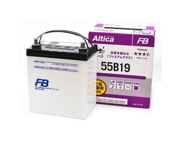 Аккумулятор автомобильный Furukawa Battery Altica Premium 50 А/ч 450 А обр. пол. 55B19L Азия авто (187x127x227) без бортика