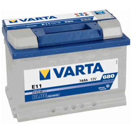 Varta Blue Dynamic 12В 74А/ч 680А обратная полярн. стандартные клеммы E11