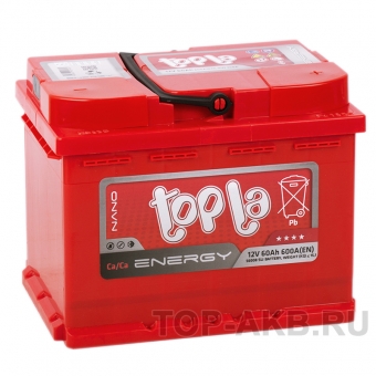 Автомобильный аккумулятор Topla Energy 60R (600A 242x175x190) 108060 56008