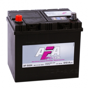 Автомобильный аккумулятор AFA Plus 60L 510A (232x173x225) AF-D23R